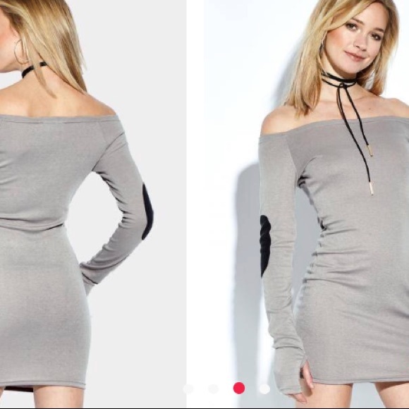 🌶Off the Shoulder Mini Knit Dress - Picture 3 of 4